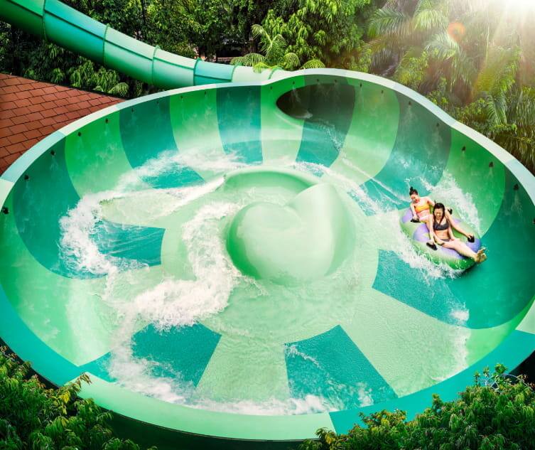 Spiral Washout at Adventure Cove Waterpark